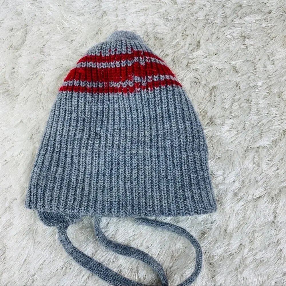 Vintage Kids Stocking Cap Ear Flaps & Tie